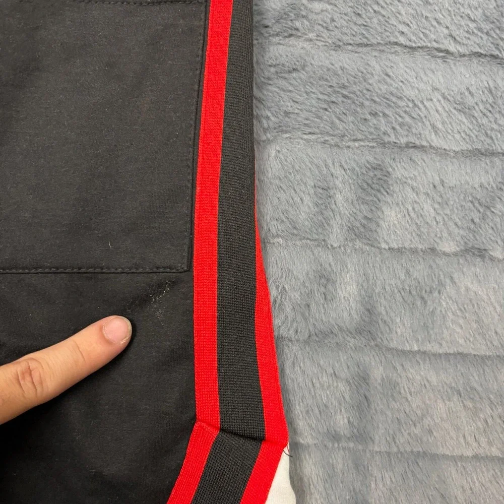 BKYS Mens Basketball Shorts Small Black Red White Star BKS806 NWT